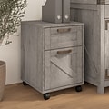 Bush Furniture Knoxville 2-Drawer Mobile File Cabinet, Restored Gray (CGF116RTG-03)