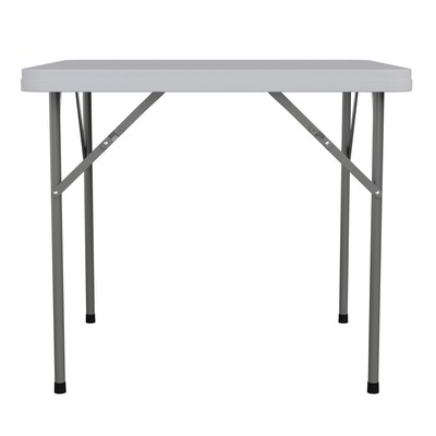 Flash Furniture Elon Folding Table, 34.25" x 34.25", Granite White (DADYCZ86)