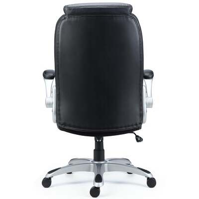 Quill Brand® Sorina Bonded Leather Chair, Black (51471)