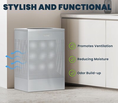 Alpine Industries Stainless Steel Trash Can, 13 Gallon, Silver (ALP438-13-SS)