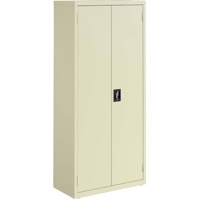Lorell Fortress Steel Storage Cabinet with 4-Shelves, Putty (LLR69830PTY)