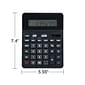 Staples 12-Digit Solar and Battery Basic Calculator, Black (TR290/ST290-CC)