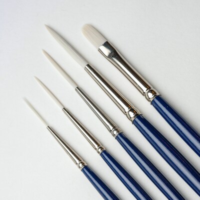 Silver Brush Bristlon Liner Brushes, 5/Pack (SLVBR1952)