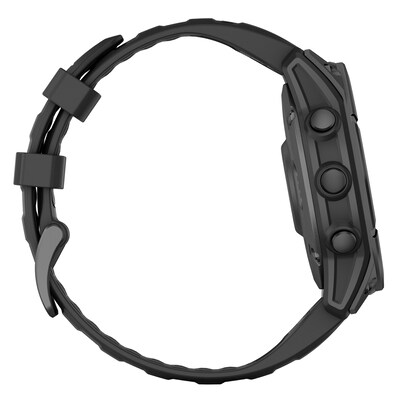 Garmin fenix E AMOLED Multisport GPS Smartwatch, Slate Gray & Black, 47mm (GRM0302503)