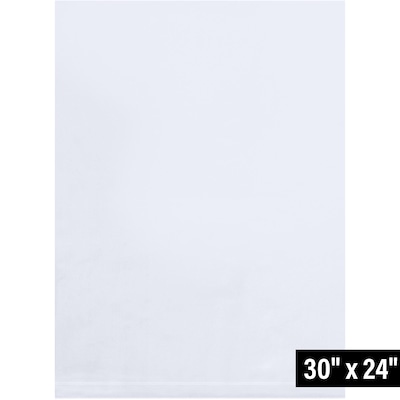 24" x 30" Layflat Poly Bag, 3 Mil, Clear, 250/Carton (PB955)