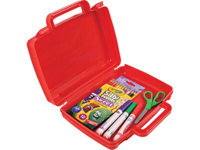 Deflect-O Little Artist Polypropylene Kids' Storage Case, 8.58" x 10.23" x 2.79", Red (39506RED)