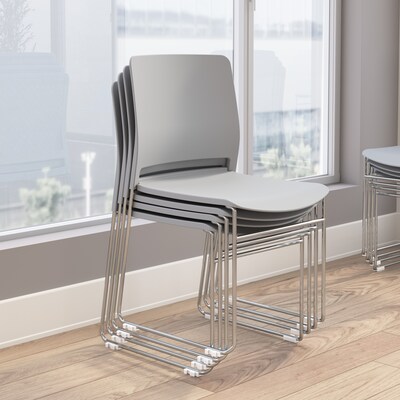 Bush Business Furniture Envision Stackable Chairs, Gray, 2/Set (CH4003LGP-03)
