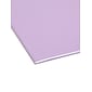 Smead Adjustable Tab Recycled Hanging File Folder, 5-Tab, Letter Size, Lavender, 25/Box (64064)