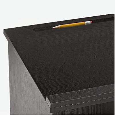 AdirOffice 46"H Floor Standing Lectern with Adjustable Shelf, Black (661-01-BLK)