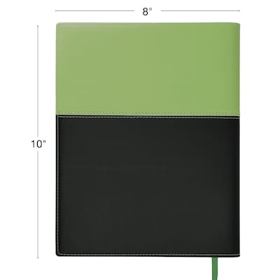 2027 Excello Brands 8" x 10" Weekly & Monthly Standard Planner, Paperboard Cover, Green/Black (PKT-CY27-810-GN)