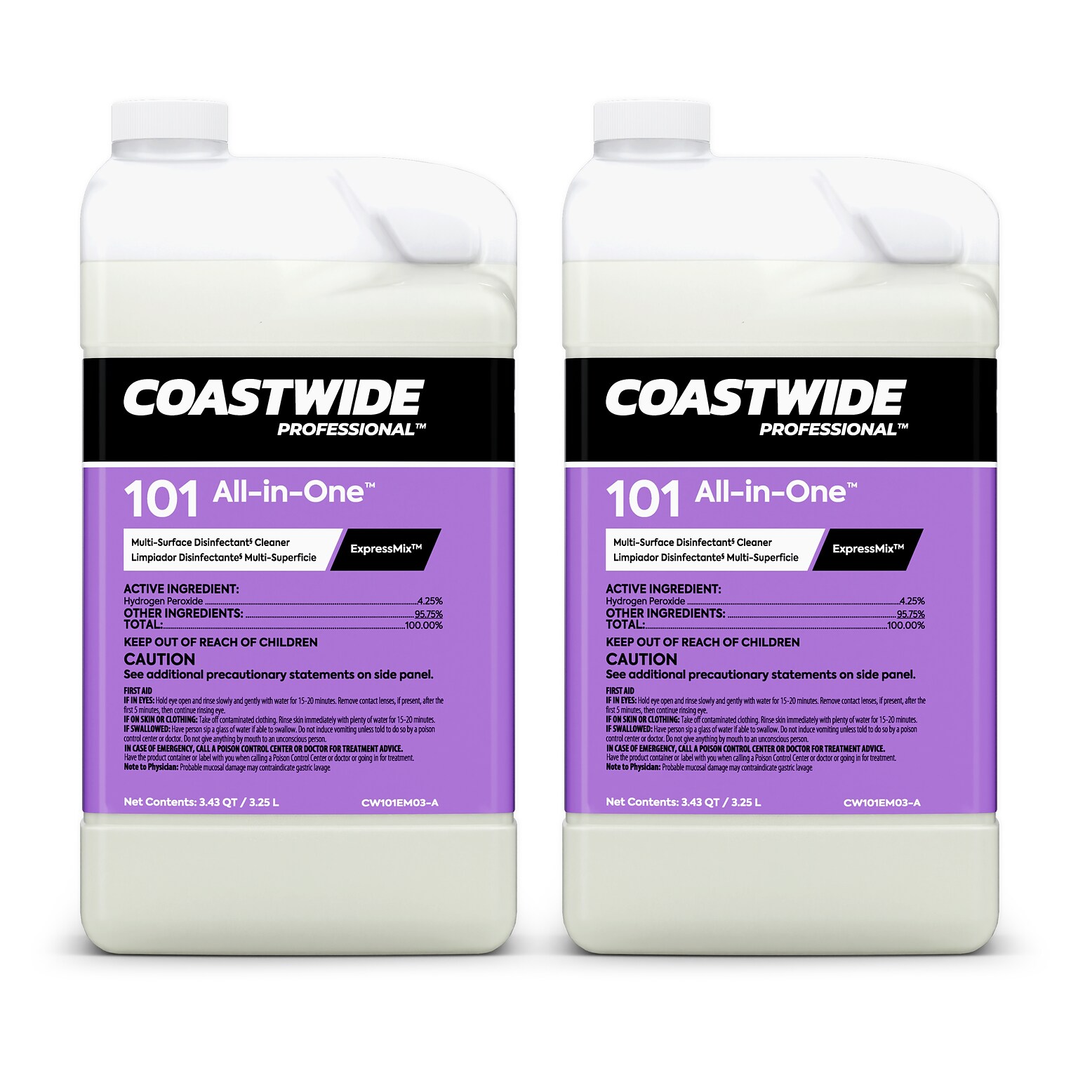 Coastwide Professional Disinfectant All-In-One Concentrate for ExpressMix, 2/Carton (CW044EM03-A)