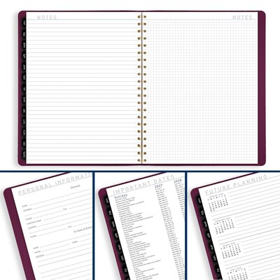 2027 AT-A-GLANCE Contemporary 8.25" x 11" Weekly & Monthly Planner, Faux Leather Cover, Purple (70-940X-14-27)