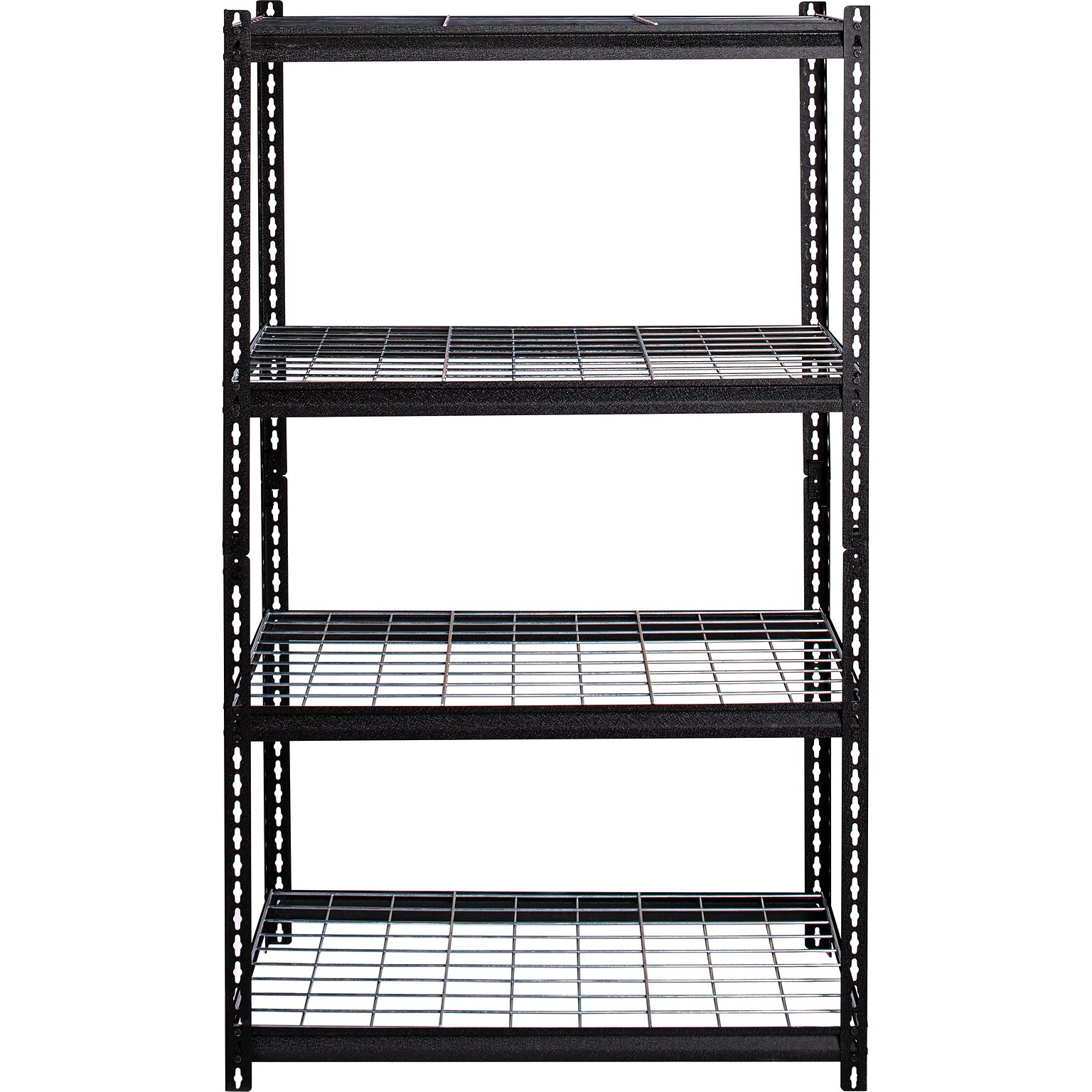 Lorell Wire Deck Shelving, 36W x 18D x 60H, Black (LLR99928)