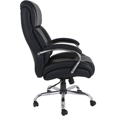 Lorell UltraCoil Comfort Big & Tall Chair, 500 lb. Capacity, Black (LLR99845)