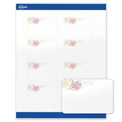 Avery Rectangle Multipurpose Labels, 2 x 3, White, 80/Pack (19479370419)