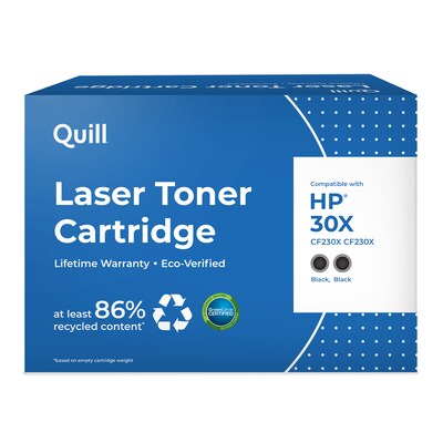 Quill Brand® Remanufactured Black High Yield Toner Cartridge Replacement for HP 30X, 2/Pack