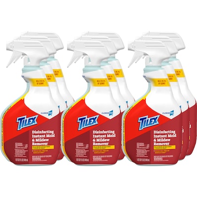 CloroxPro Tilex Disinfecting Instant Mold and Mildew Remover Spray, 32 fl. oz., 9/Carton (35600)