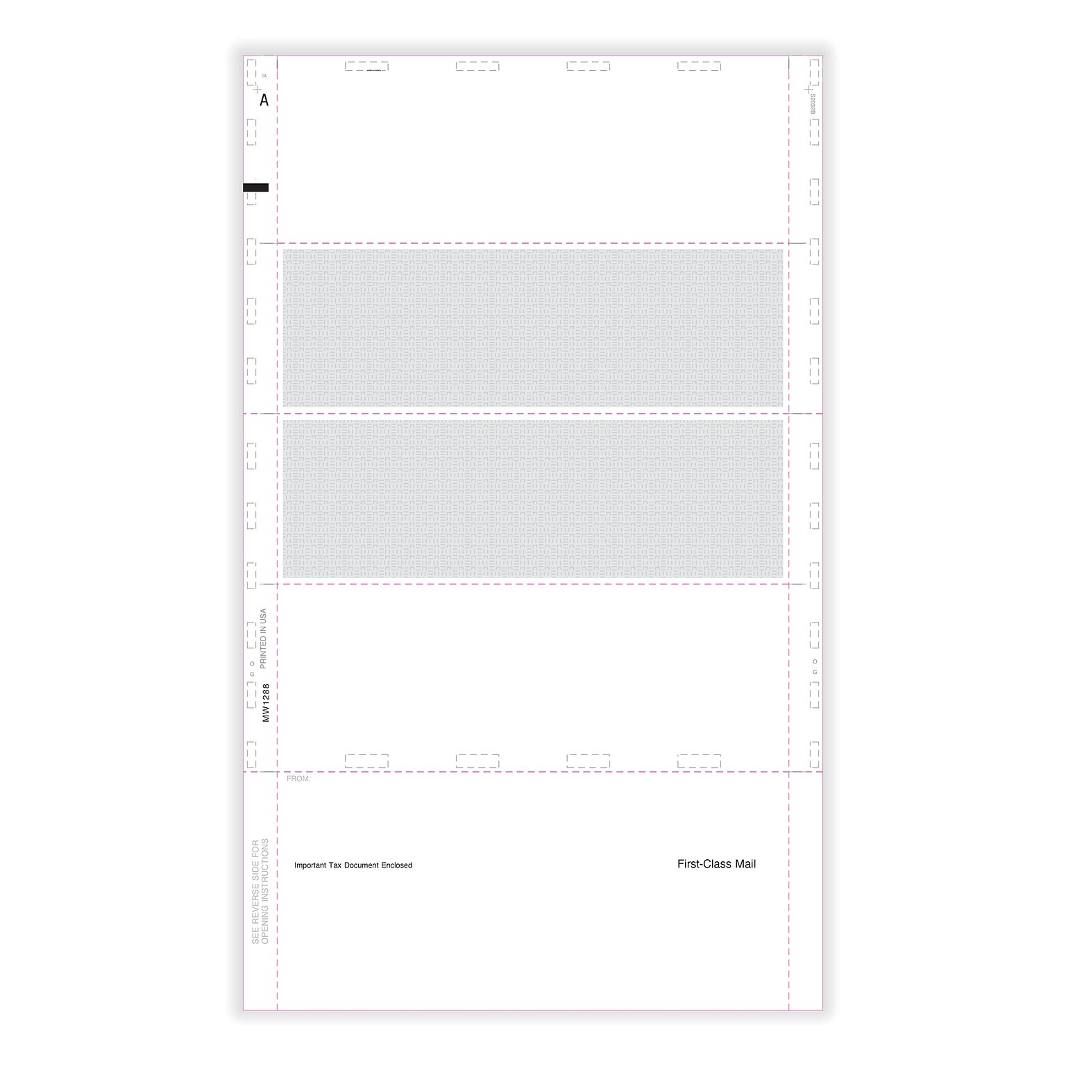 ComplyRight 2025 W-2 Tax Form, 1-Part, 4-Up, Copy B and C, 500/Pack (5227B)