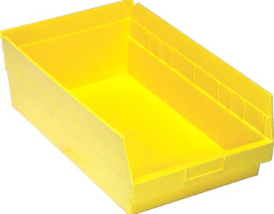 Quantum Storage Store More 6" Shelf Bin, Yellow (QSB210YL)