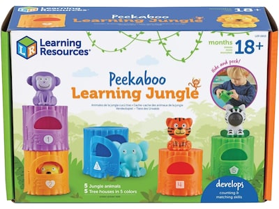 Learning Resources Peekaboo Learning Jungle Set (LER6815)