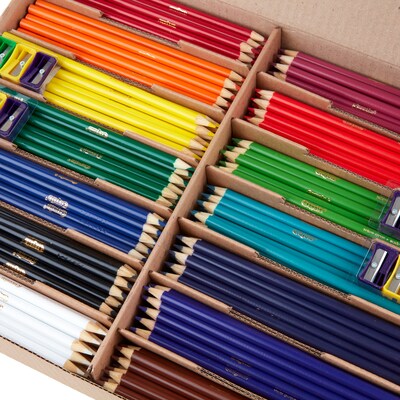 Crayola Colored Pencil Classpack, Assorted Colors, 474/Pack (BIN687509)