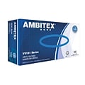 Ambitex V5101 Series Latex Free Clear Vinyl Gloves, Large, 100/Bx, 10 Bxs/CT (VLG5101)