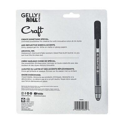 Sakura Gelly Roll Retractable Craft Gel Pens, Assorted Colors, 10/Pack (SAK50609)