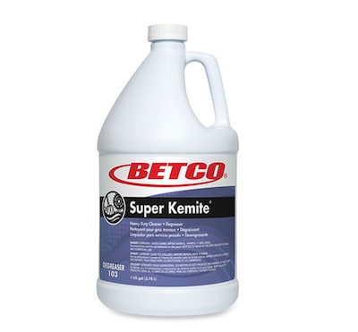 Betco Super Kemite Butyl Degreaser, Cherry Scent, 1 gal Bottle, 4/Carton (1030400)