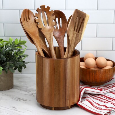 MegaChef Cooking Utensil Set, Wood, 6 Piece (935122144M)
