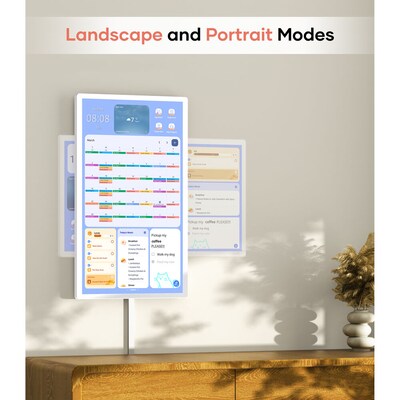 Cozyla Digital Family 24" Calendar+ Gen2, White  (CD-8R543F2)