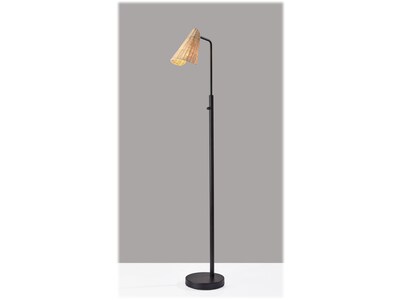 Adesso Cove 58" Metal Floor Lamp with Irregular Shade (5113-01)