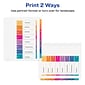 Avery Ready Index Table of Contents Extra-Wide Paper Dividers, 1-8 Tab, Multicolor (11163)