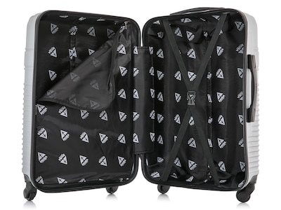 InUSA Resilience 28" Hardside Suitcase, 4-Wheeled Spinner, TSA Checkpoint Friendly, Silver (IURES00L-SIL)