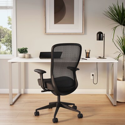 Workplace2.0™ 72"W x 30"D Writing Desk, Silver Mesh (UN57482)