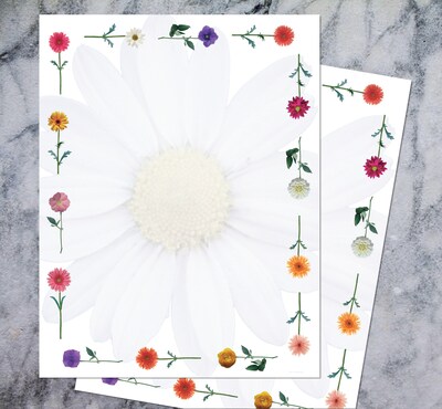 Great Papers Daisies Letterhead, 80 count