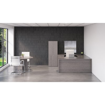 Lorell Essentials Series 66" W Rectangular Desk Shell, Weathered Charcoal (LLR69546)