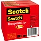 Scotch Transparent Tape, Refill, 1 in x 2592 in, 3 Tape Rolls, Home Office and Back to School Supplies for College and Classroom