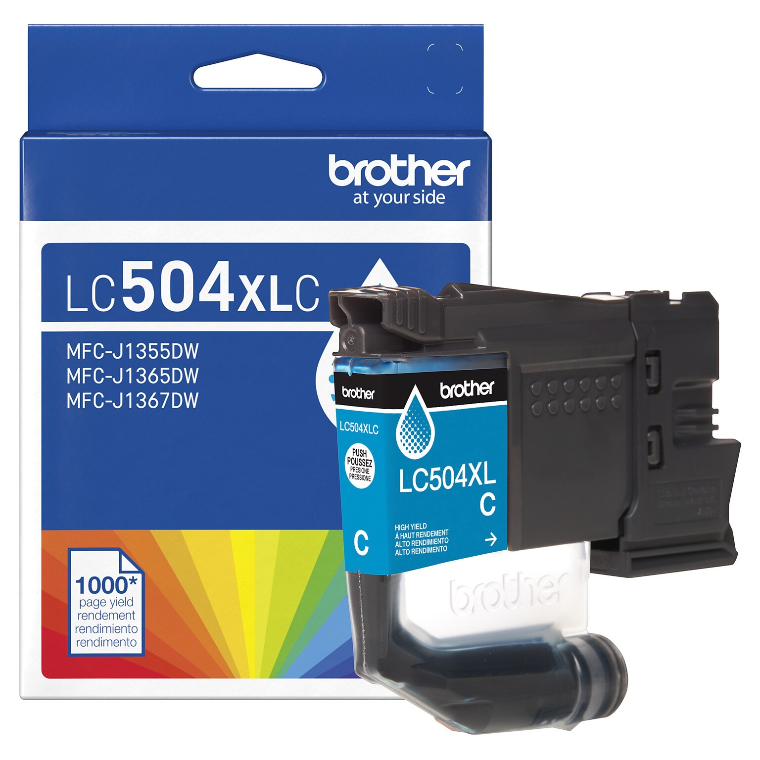 Brother LC504XL Cyan High Yield Ink Cartridge (LC504XLCS)