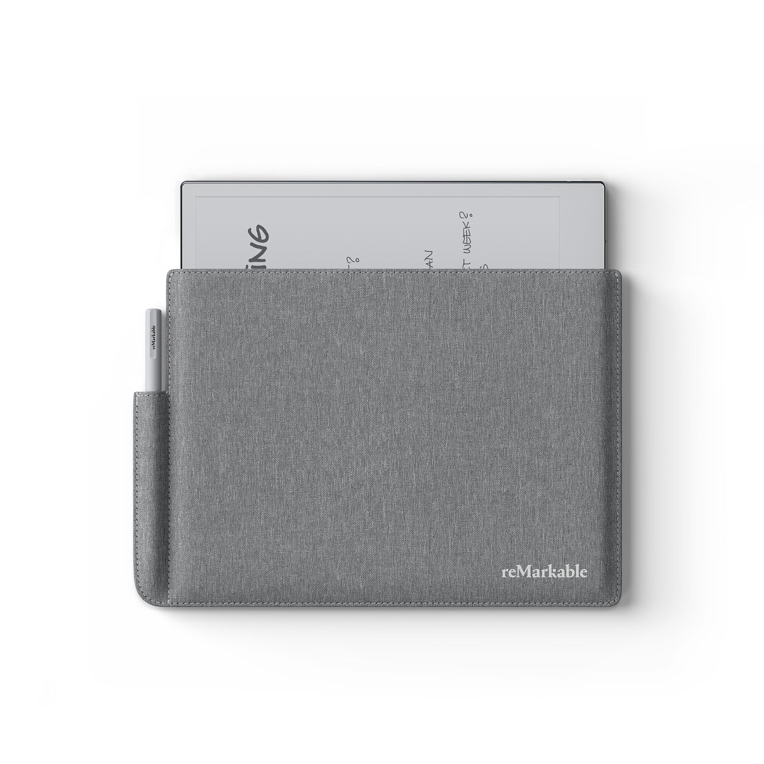 reMarkable Polymer Weave 10.3 Folio for reMarkable 2 Tablet and Marker/Marker Plus, Gray (RM310)