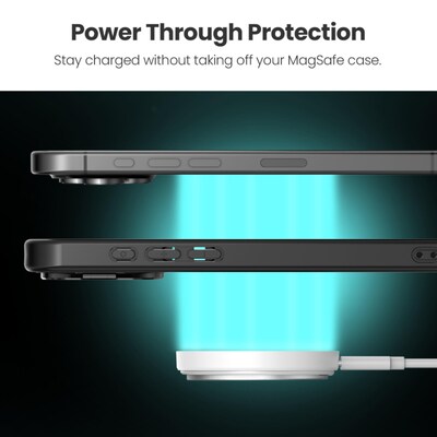 MyBat 360° Wireless Charger Ring Grip Stand 15W Fast Charging, Stand and Grip