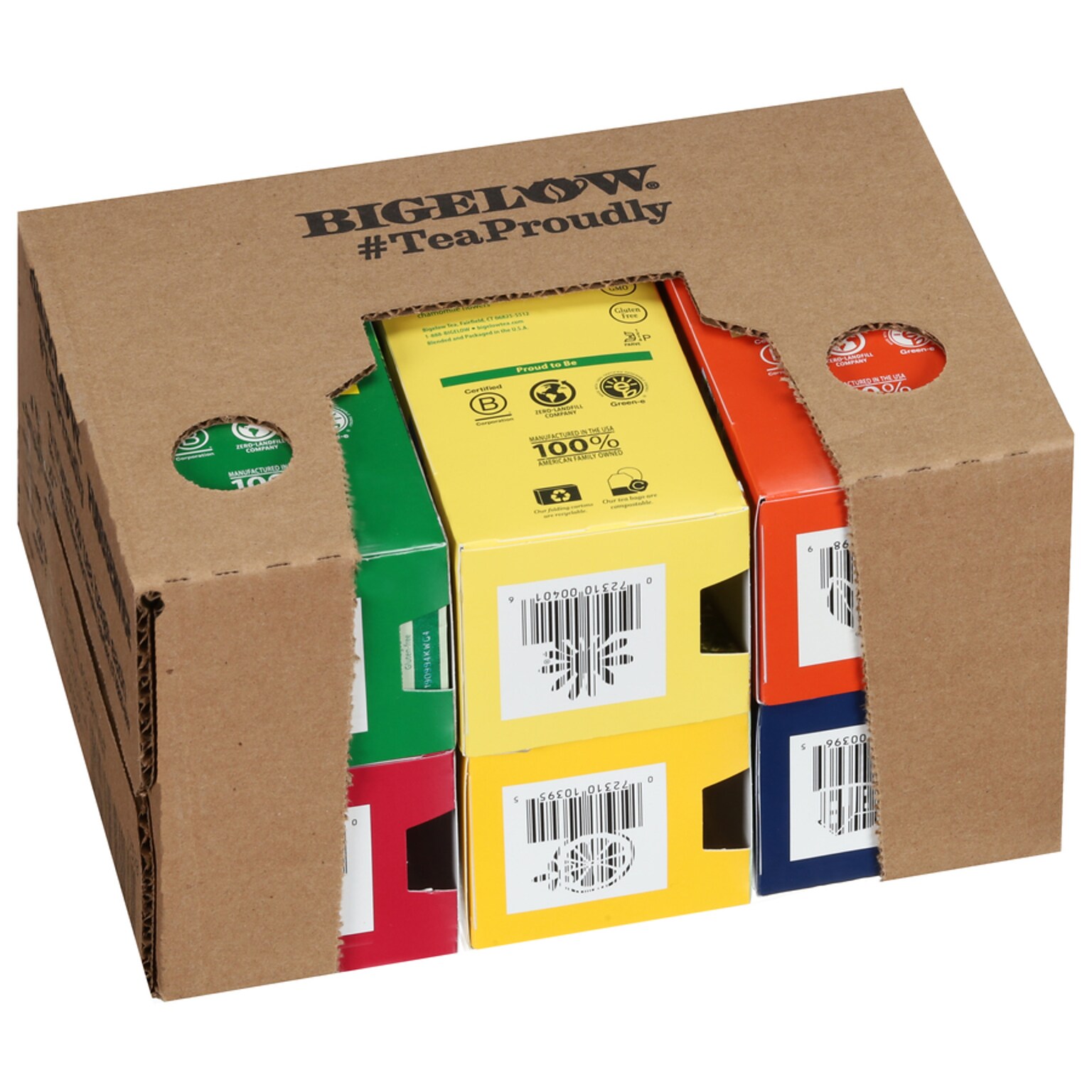 Bigelow Assorted Herbal Tea Bags, 28/Pack, 6 Packs/Carton (17578)