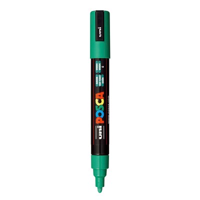 POSCA PC-5M Water Based Paint Marker, Medium Bullet Tip, Green, 3/Pack (UBCPC5MGREEN-3)