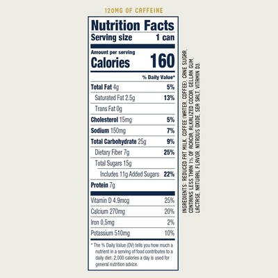 La Colombe Draft Mocha Latte Caffeinated Cold Brew Coffee, Medium Roast, 11 oz., 12/Carton (PPPURC1202)