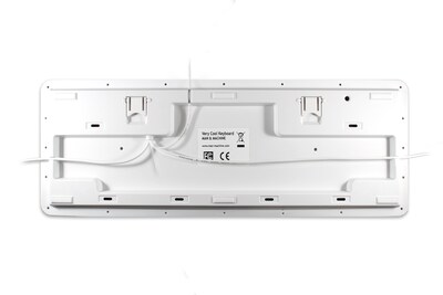 Man & Machine Very Cool Wired Ergonomic Washable Keyboard, White (VC/W5)