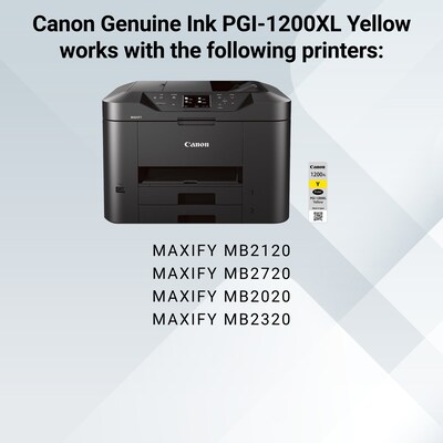 Canon PGI-1200 XL Yellow High Yield Ink Cartridge (9198B001)