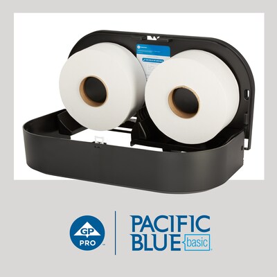 Acclaim Jumbo Jr. Toilet Paper by GP PRO, 1-Ply, White, 2000 ft./Roll, 8 Rolls/Case (13718)