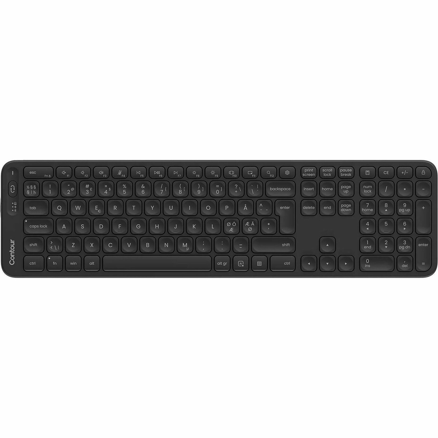 Contour Design Balance Wireless Ergonomic Keyboard, Black (CDKBBALUS11500)