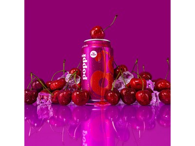 Poppi Prebiotic Cherry Cola Soda, 12 fl. oz., 12 Cans/Case (XNA71106)