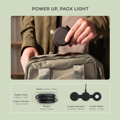 Satechi OntheGo 3-in-1 Wireless Charger, Black (ST-QTG31K)