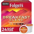 Folgers Breakfast Blend Coffee Keurig® K-Cup® Pods, Light Roast, 24/Box (000370677/6684)